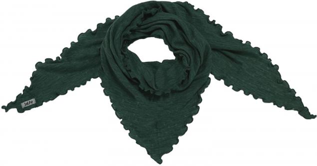 Dreieckstuch mit Löchli-Muster in Dark Green von Jalfe