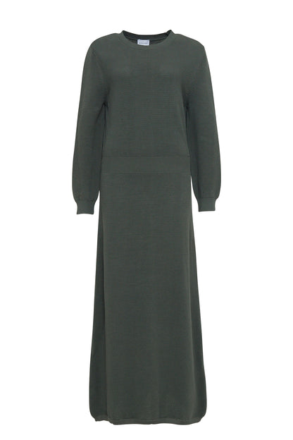 Strick-Kleid in Flaschengrün von Mazine