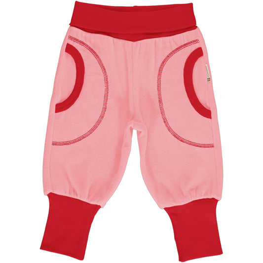 Velours-Baby-Hose in Rosa von Maxomorra