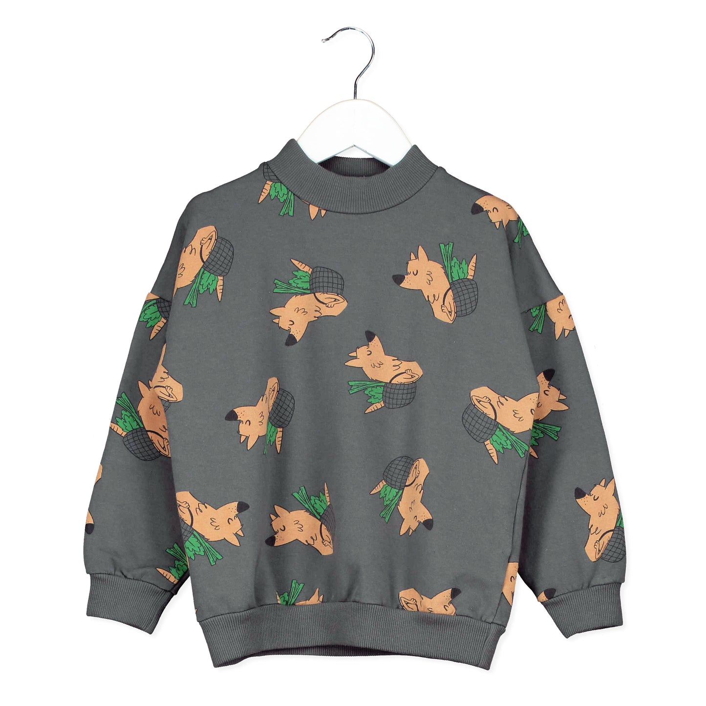 SALE: Pulli mit Wolf auf Anthrazit von Lötiekids