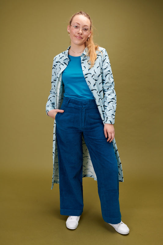 SALE: Cord-Hose Bente in Morrocan Blue von Lily Balou