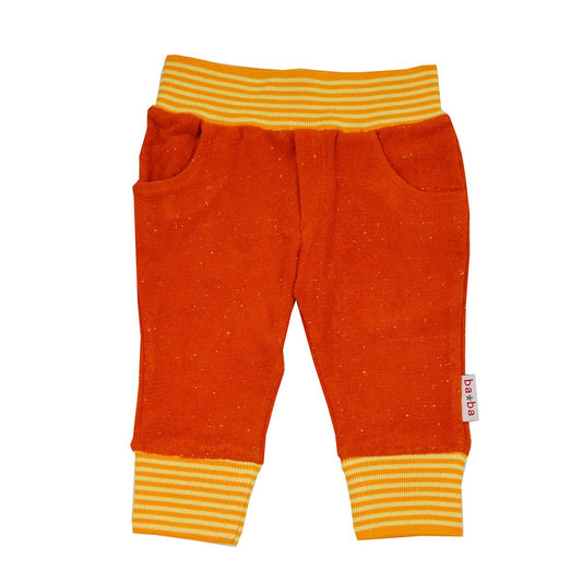 SALE: Frottée-Babyhose Sonnenuntergang Rot/Orange von Baba