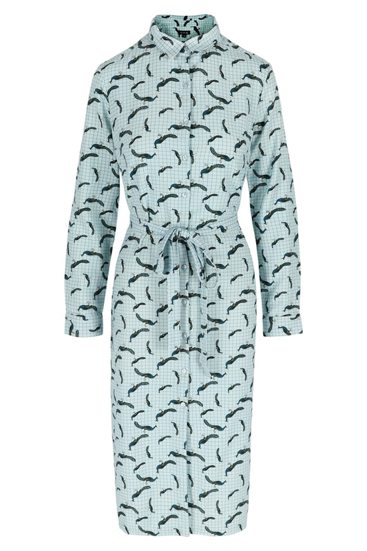 SALE: Blusen-Kleid mit Pfau von Lily Balou